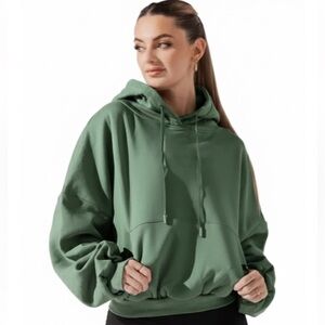 NWT! POPFLEX Pullover “Cloud Hoodie” In Juniper Size XXS/XS